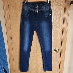 Fergino Women's Blue High-Waisted Jeans
